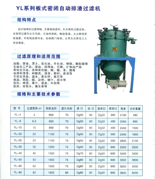 YL系列板式密闭自动排渣过滤机 1